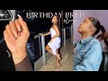 BIRTHDAY PREP VLOG | Extra Long Braided Ponytail, Soft Glam Makeup, Nails, Luxury Photoshoot + more!