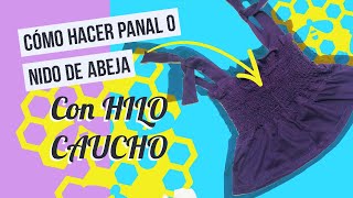 Cómo hacer PANAL O NIDO DE ABEJA en croptop con HILO CAUCHO | Recomendaciones |