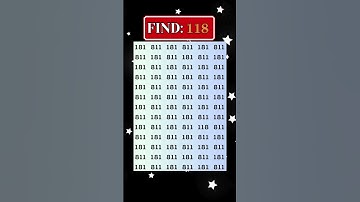 🎯 Find the number 118 — Eye test Challenge | Can You Spot It Fast? #shorts