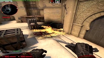 CS:GO Mirage A Site Tetris to Default Molotov