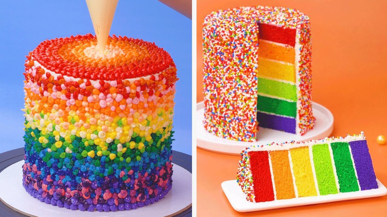 Best Rainbow Cake Recipes by Tasty Plus | Top Yummy Cake Decorating ...
