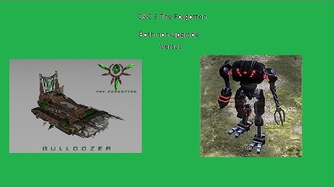 C&C 3 The Forgotten non-upgrade Bulldozer versus non-upgrade Avatar