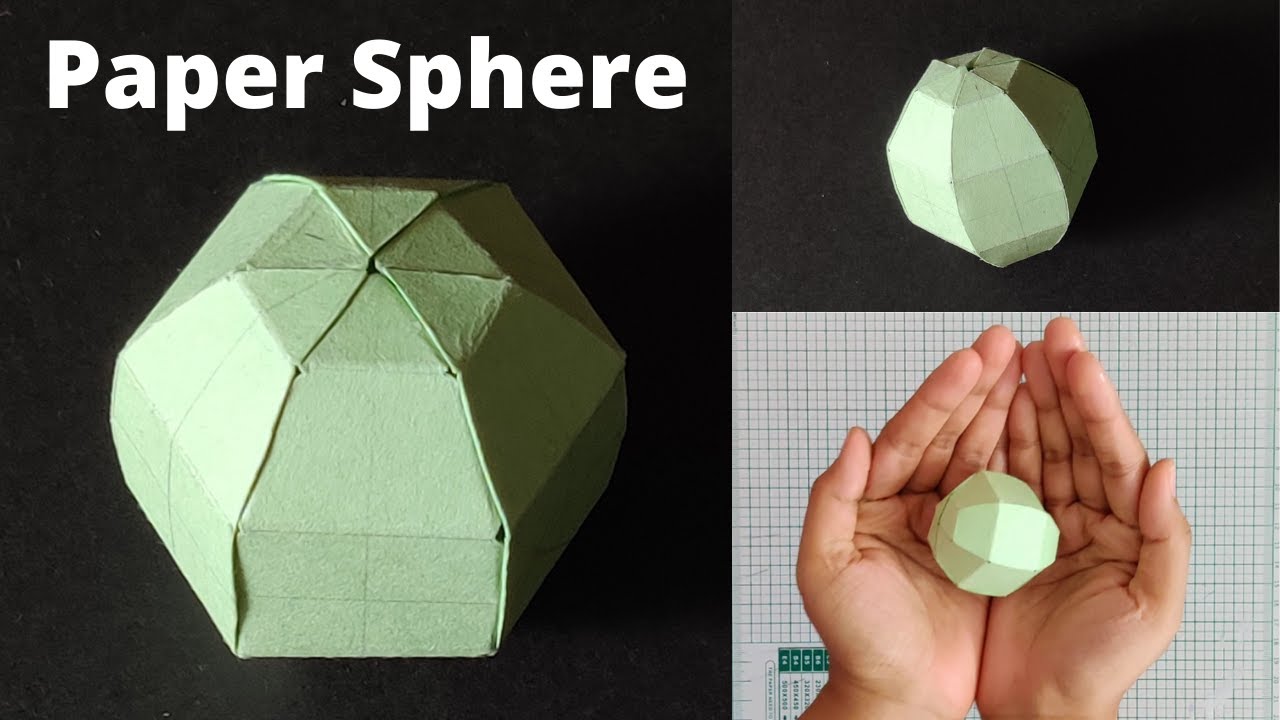 how to make a sphere out of paper template