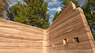 Earthy Elegance | Building A Passive Solar Greenhouse From Rammed Earth Ep09 |