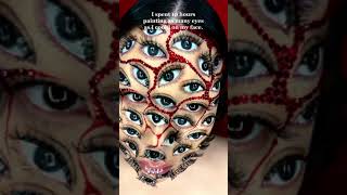 Mimi Choi 💙 Guess which 👁 was the first one I painted.           #makeup #mimles #illusion #illus