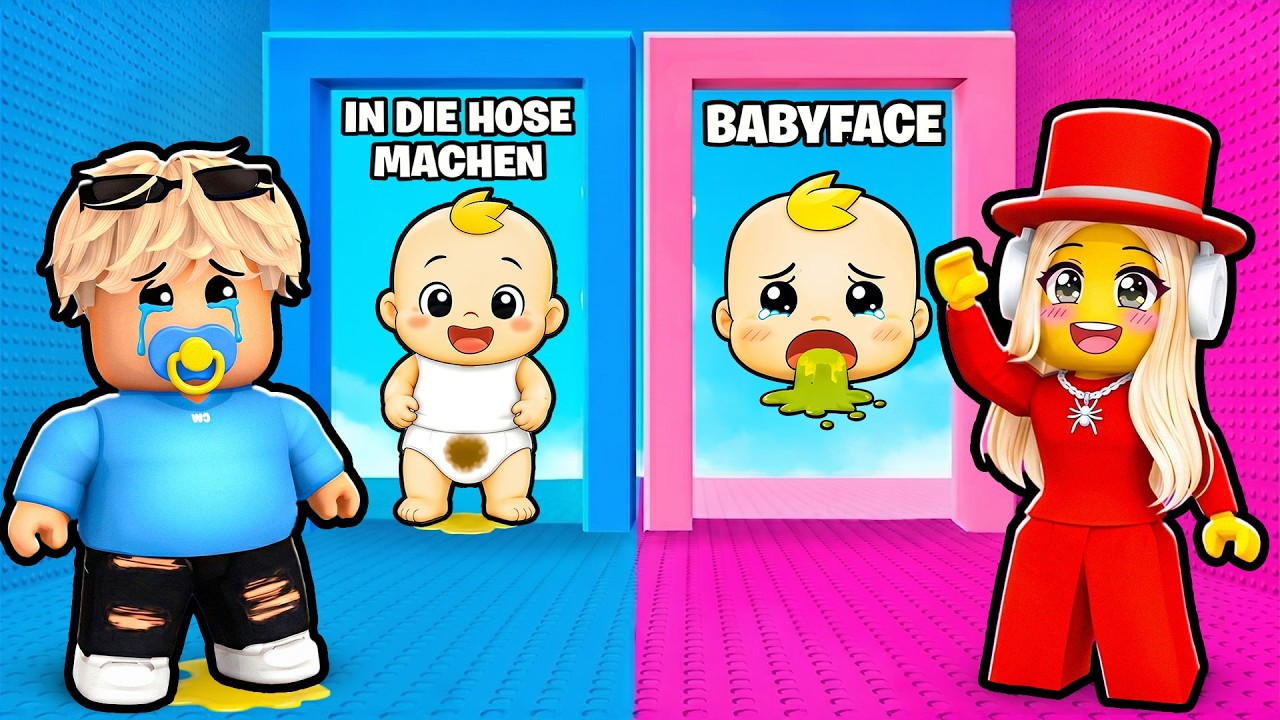 ROBLOX WÜRDEST DU EHER: JUNGS VS MÄDCHEN BABY TOWER (LUSTIG)