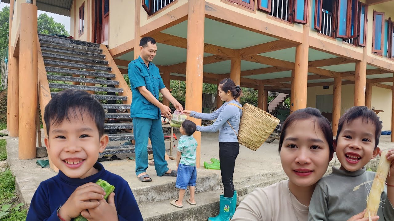 single mother Harvest Cucumbers go to the market and leave some for ...