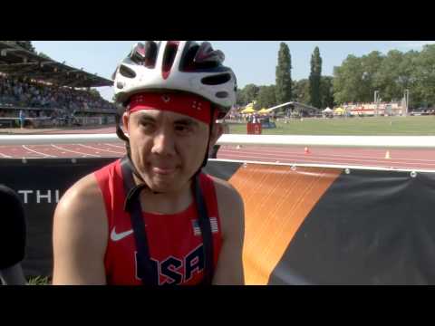 Interview: Raymond Martin men's 800m T52 final - 2013 IPC Athletics
World Championships, Lyon