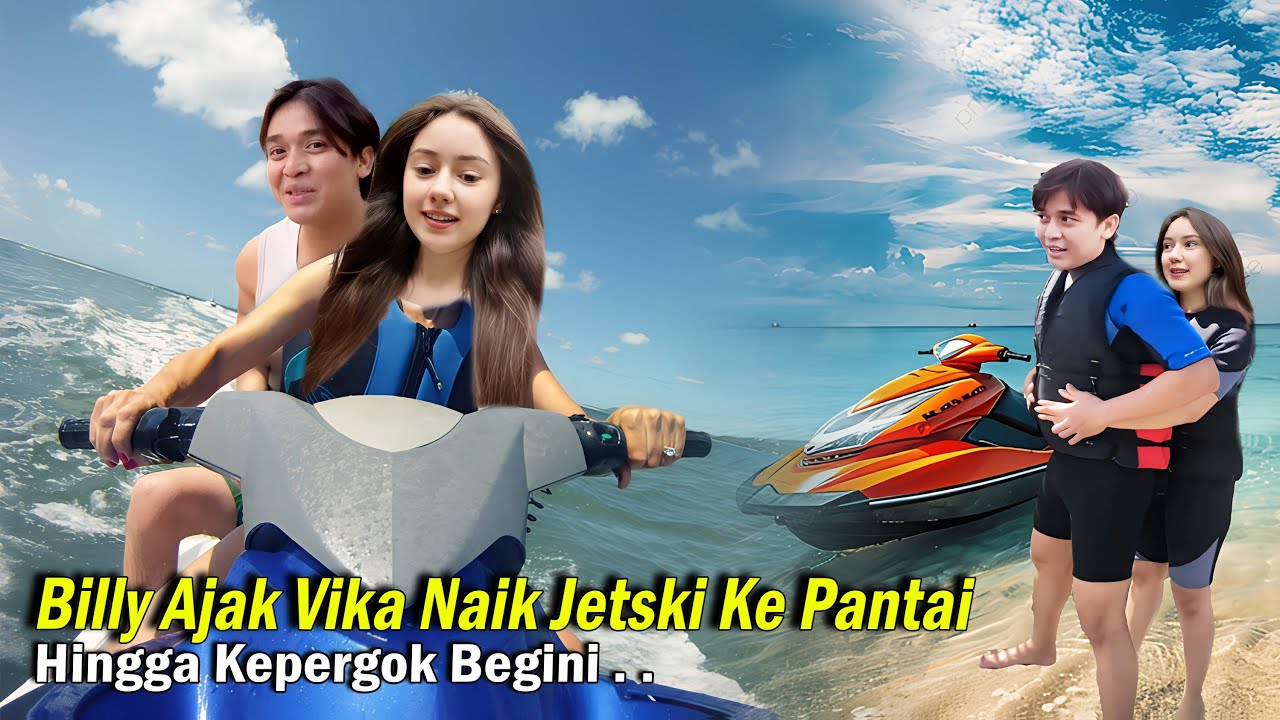 Minggu Bahagia! Billy Syahputra Ajak Vika Main Jetski Romantis Di Pantai Hingga Kepergok Begini
