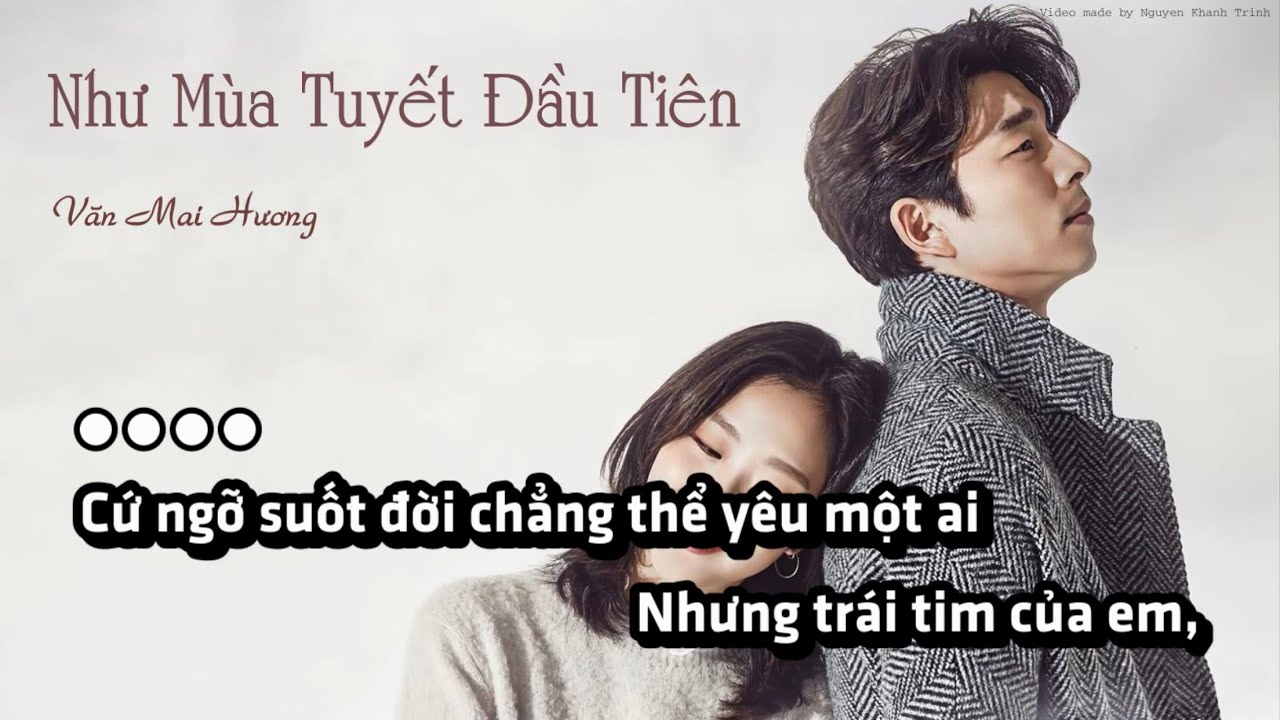 [KARAOKE TONE NỮ THẤP] Như Mùa Tuyết Đầu Tiên (I Will Go To You Like The First Snow) - Văn Mai Hương