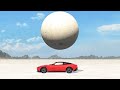 1000 ton ball vs cars  beamngdrive