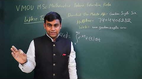 Basics of Laplace Transformation by Expert of Mathematics Gautam Singla Sir