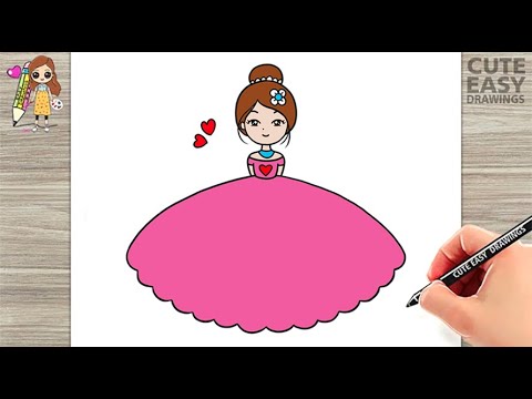 How to Draw a Cute Girl Easy Drawings - YouTube