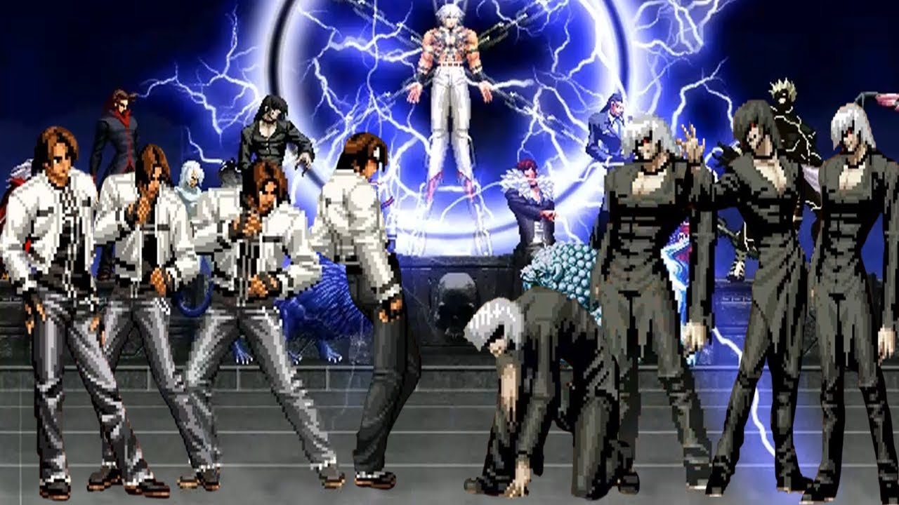 [KOF Mugen] kyo kusanagi TEAM VS element TEAM - YouTube