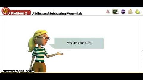 Adding and Subtracting Polynomials Video