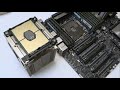 Установка процессора Intel Xeon в разъем LGA3647