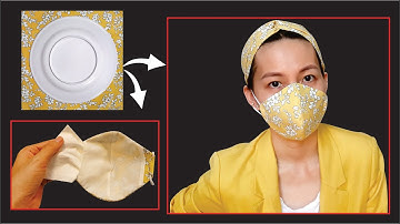 Make Face Mask With Filter Pocket At Home | DIY Face Mask No Sewing Machine | Easy Face Mask Pattern