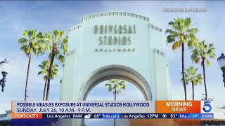 Infectious visitor may have exposed Universal Studios guests