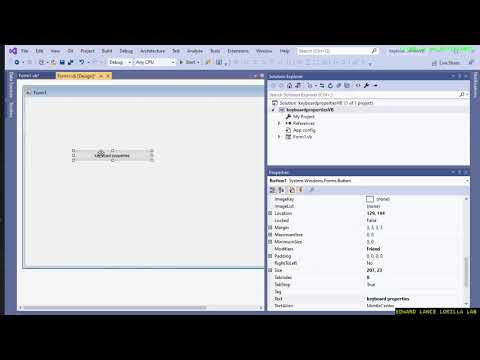 【VISUAL VB NET】Keyboard Properties