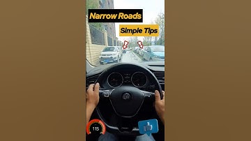 How to Easily Avoid Scraping When Passing Through Narrow Roads #cardrivingtips #automobile #shorts