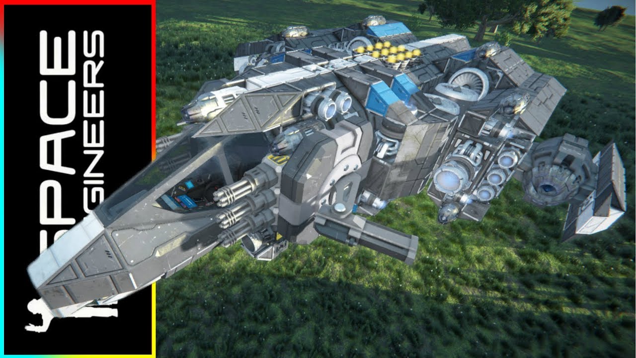 The Vulture: Heavy All-Purpose Gunship - Space Engineers - YouTube