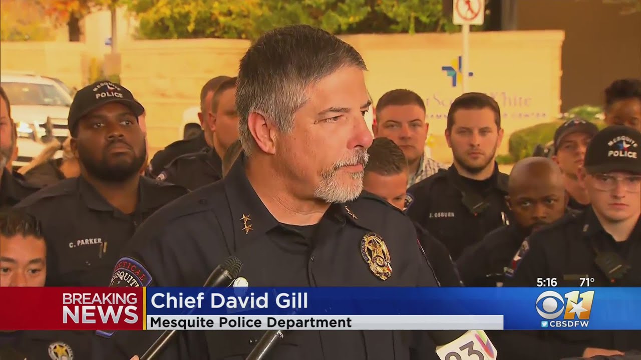 Mesquite Police Department Chief David Gill Confirms The Officer ...