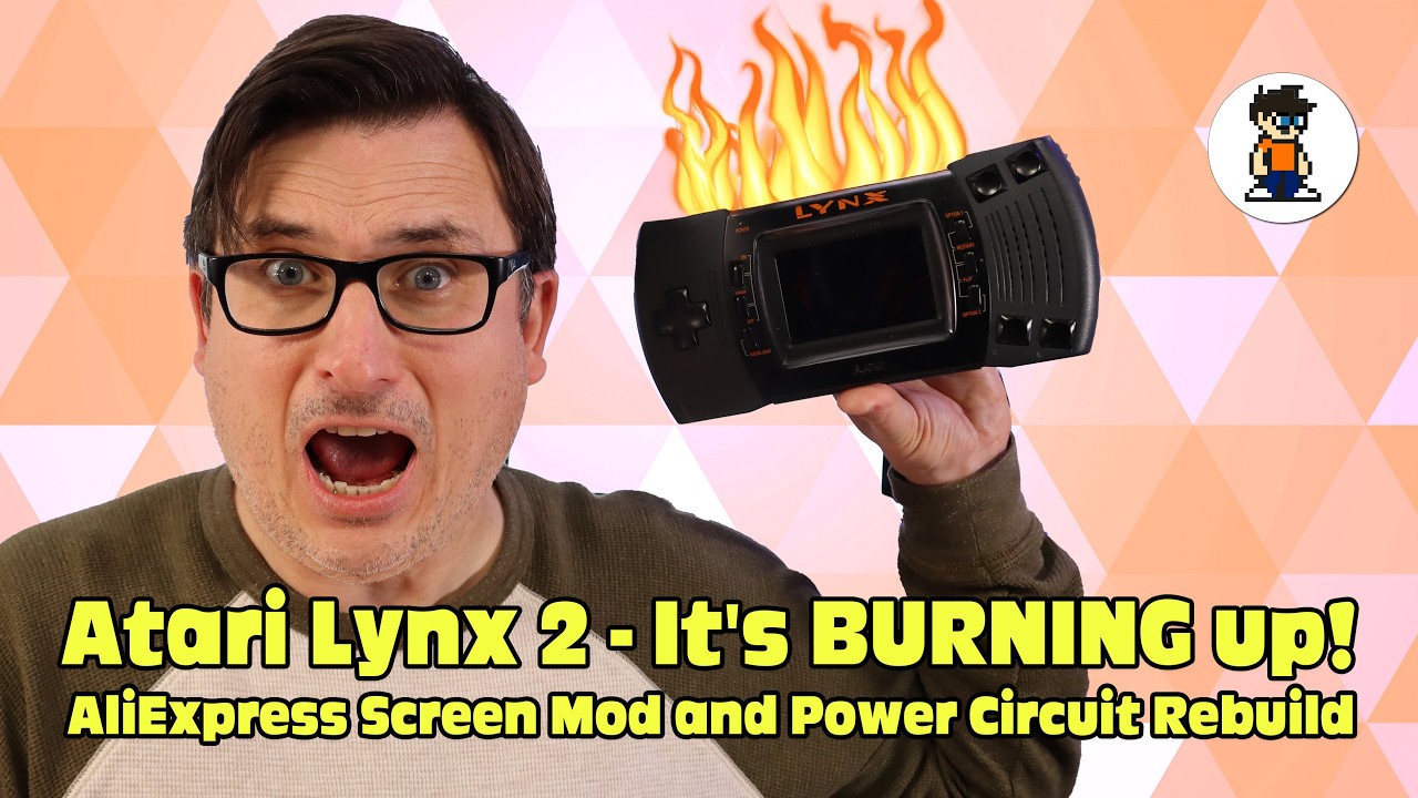 Atari Lynx 2 AliExpress Screen Mod / Cap Kit and Power Circuit Rebuild
