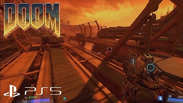 DOOM (PS5) Playthrough Gameplay Part 2 - Outside 4K HDR 60fps