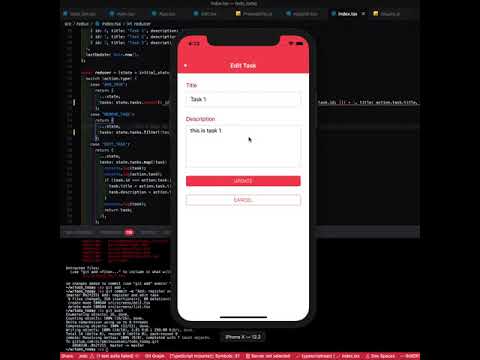TodoアプリのReactNativeでの実装。