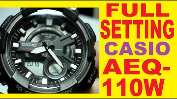 Setting Casio AEQ-110W