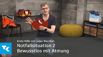 Was macht man mit einem bewusstlosen Menschen der atmet?