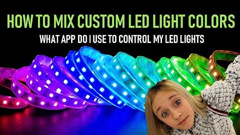 HOW TO MIX CUSTOM COLORS ON LED STRIP LIGHTS | DIY COLORS FOR LED LIGHTS | LED LIGHT APP