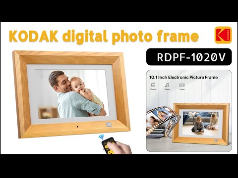 Kodak WiFi photo Frames RDPF-1020V WOOD with 8G memory/10.1