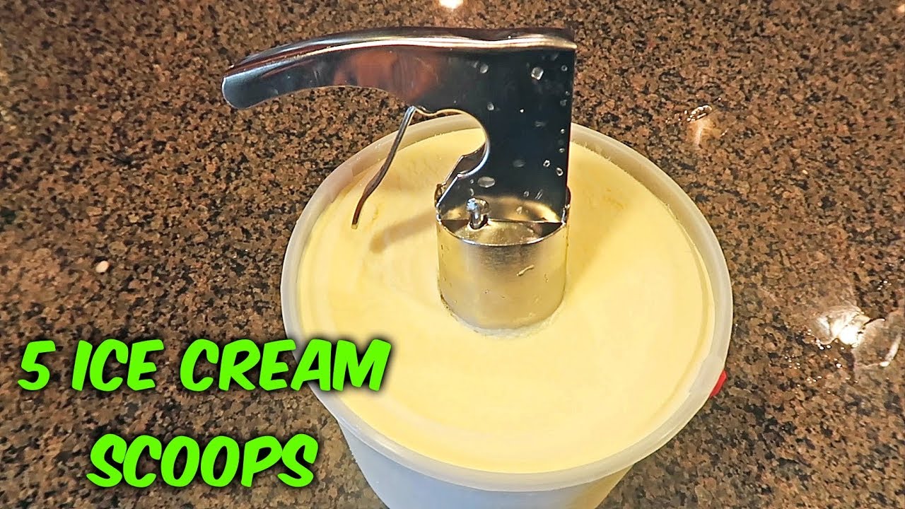 Ice Cream Scoop with Trigger Release, Cylindrical Ice Cream Scoop