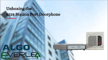 Algo 3228 Door Phone unbox