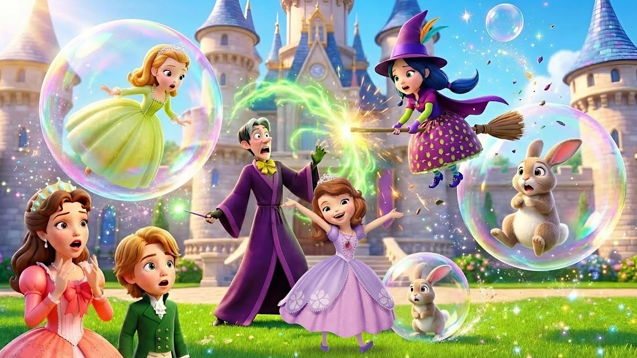The Festival of Light Goes WRONG! 🎆 A Magical Bubble Mishap | Sofia the First Animation