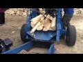 Homemade wood splitter and wood tumbler