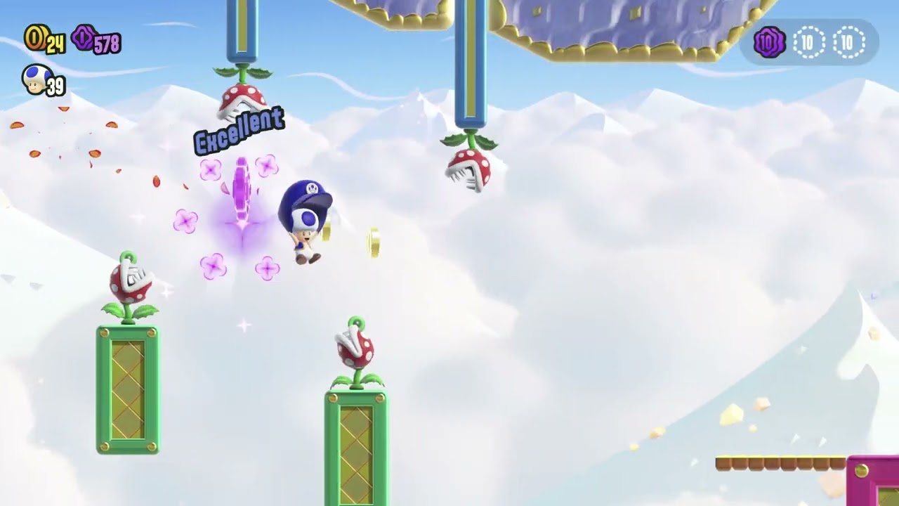 マリオワンダー】「帽子パラシュートLv2」の攻略｜ワールド4 - 神ゲー攻略