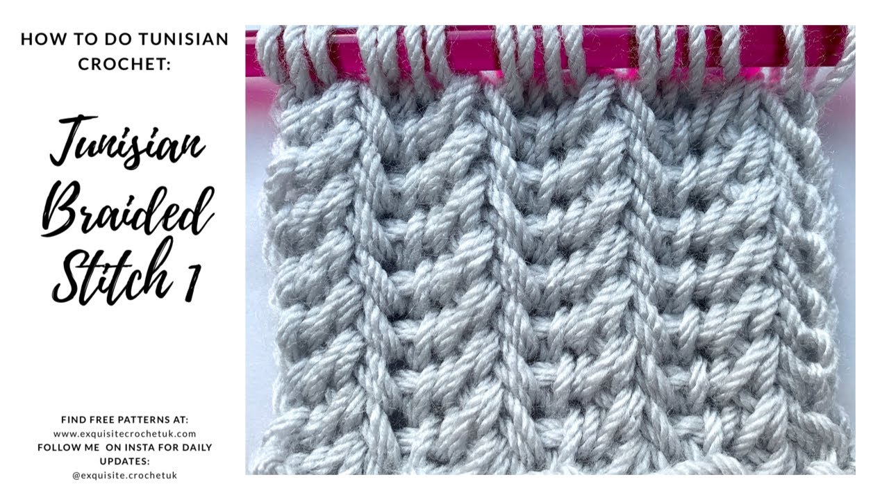 Tunisian Crochet Cables Video Tutorial - One Dog Woof