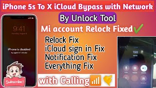 iPhone 5s to X Disabled iCloud Bypass with network By Unlock Tool