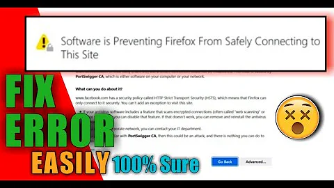 [Fix Error] Software is preventing firefox from safely connecting to this site | CA Cert portswigger