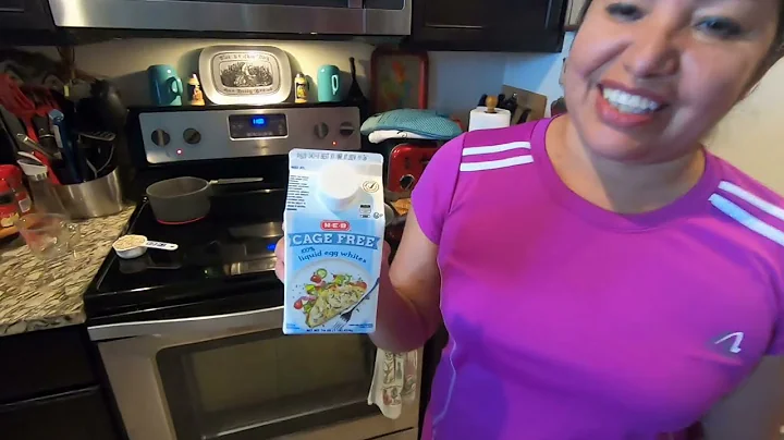 Wife prepares eggs for breakfast  like Sam Sulek