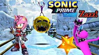 Sonic Prime Dash!!🔵 🆕 Rusty Rose Defeat The Zazz! Boss💪 Run Like A Boss!!