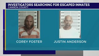 2 inmates escape Cannon County Jail; Search underway