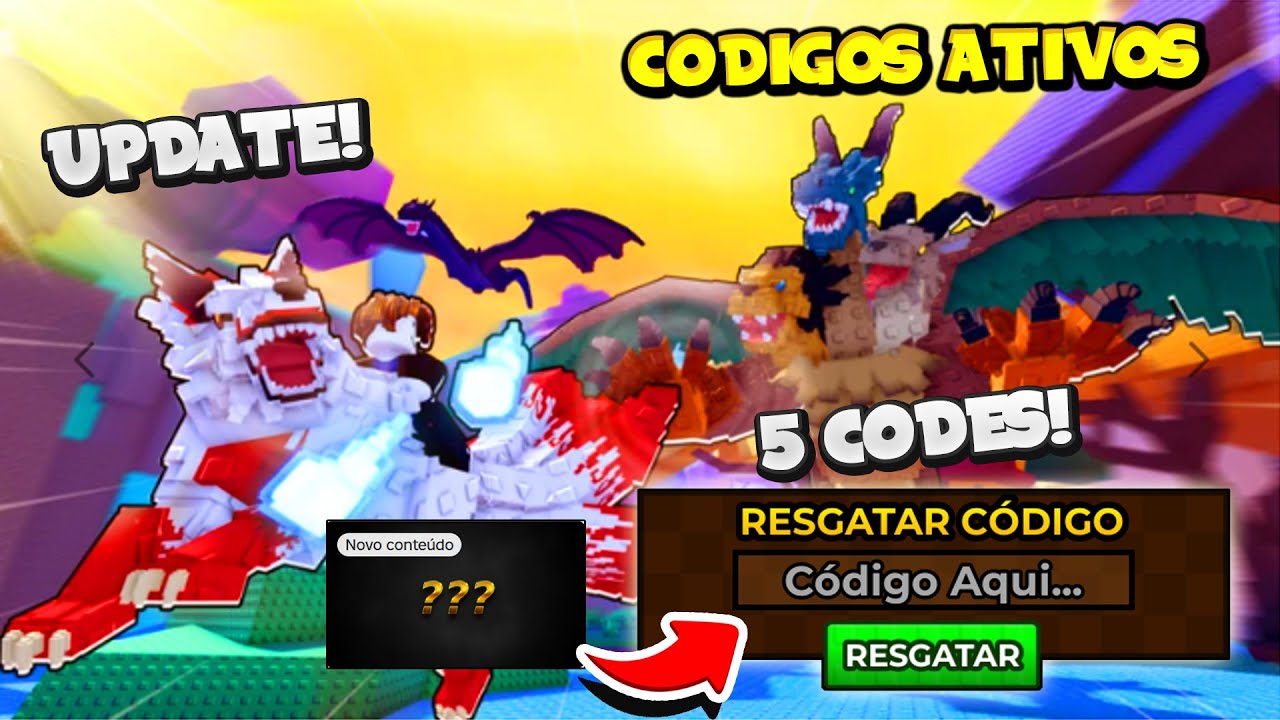 😱 URGENTE! 5 NOVOS SUPER CÓDIGOS + NOVO UPDATE NO LEVANTAR ANIMAIS ...
