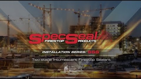 SpecSeal® SSS Intumescent Firestop Sealant