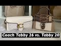 Coach Tabby Shoulder bag 26 and Tabby Top Handle 20 Comparison (Review and What Fits Inside)