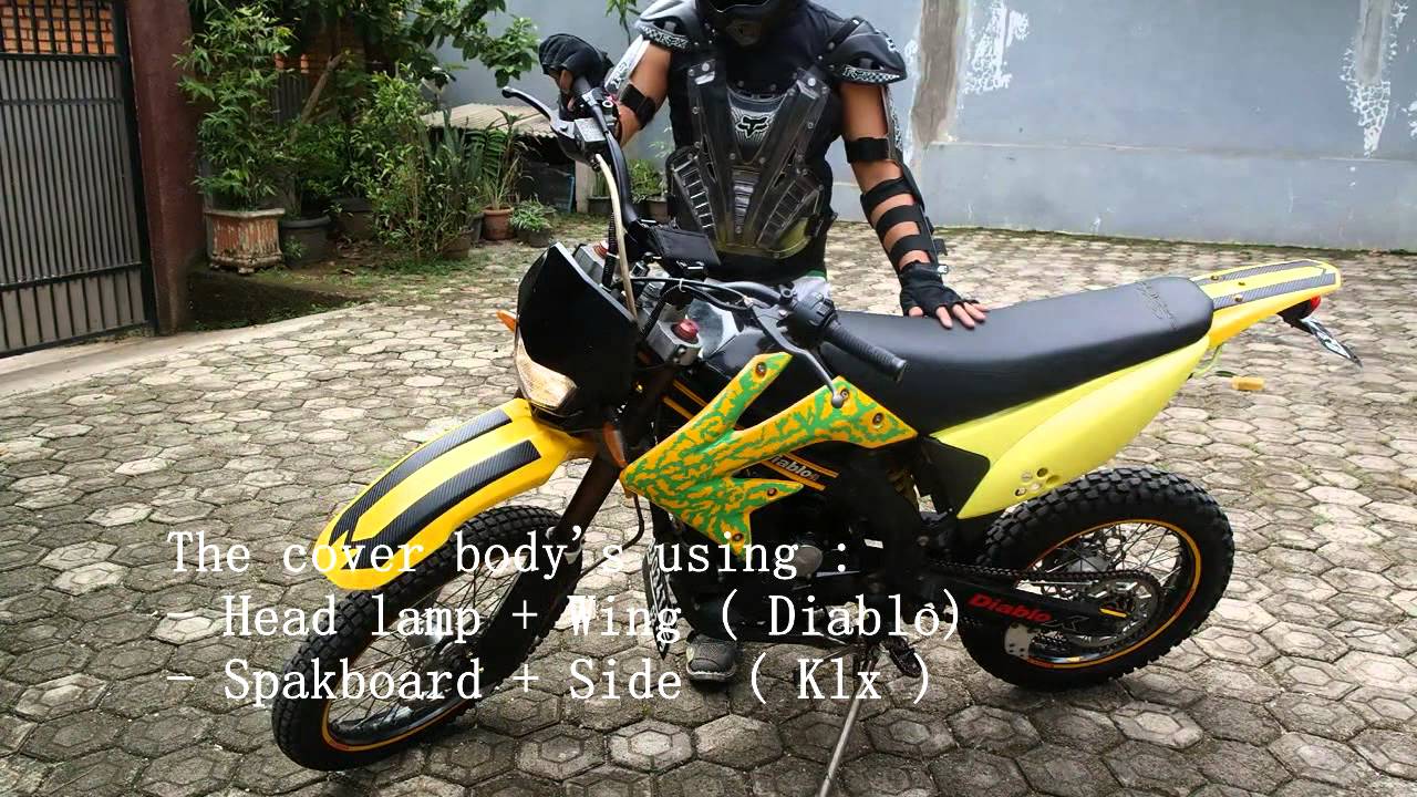 81 Modifikasi Motor Trail Diablo 200x  Modifikasi Trail