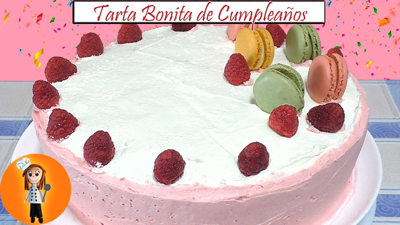 Tarta Bonita de Cumpleaños y presentación del Libro de Cocina en Familia