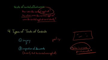 4 Types of Tests of Controls